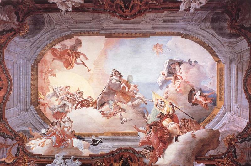 Giovanni Battista Tiepolo Brollopsallegori oil painting picture